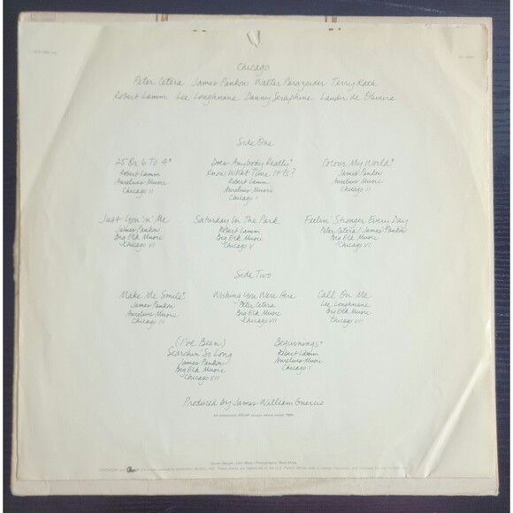 Chicago IX: Chicago's Greatest Hits (Vinyl) by Chicago (Record, 1975) PC 33900 - Picture 3 of 6